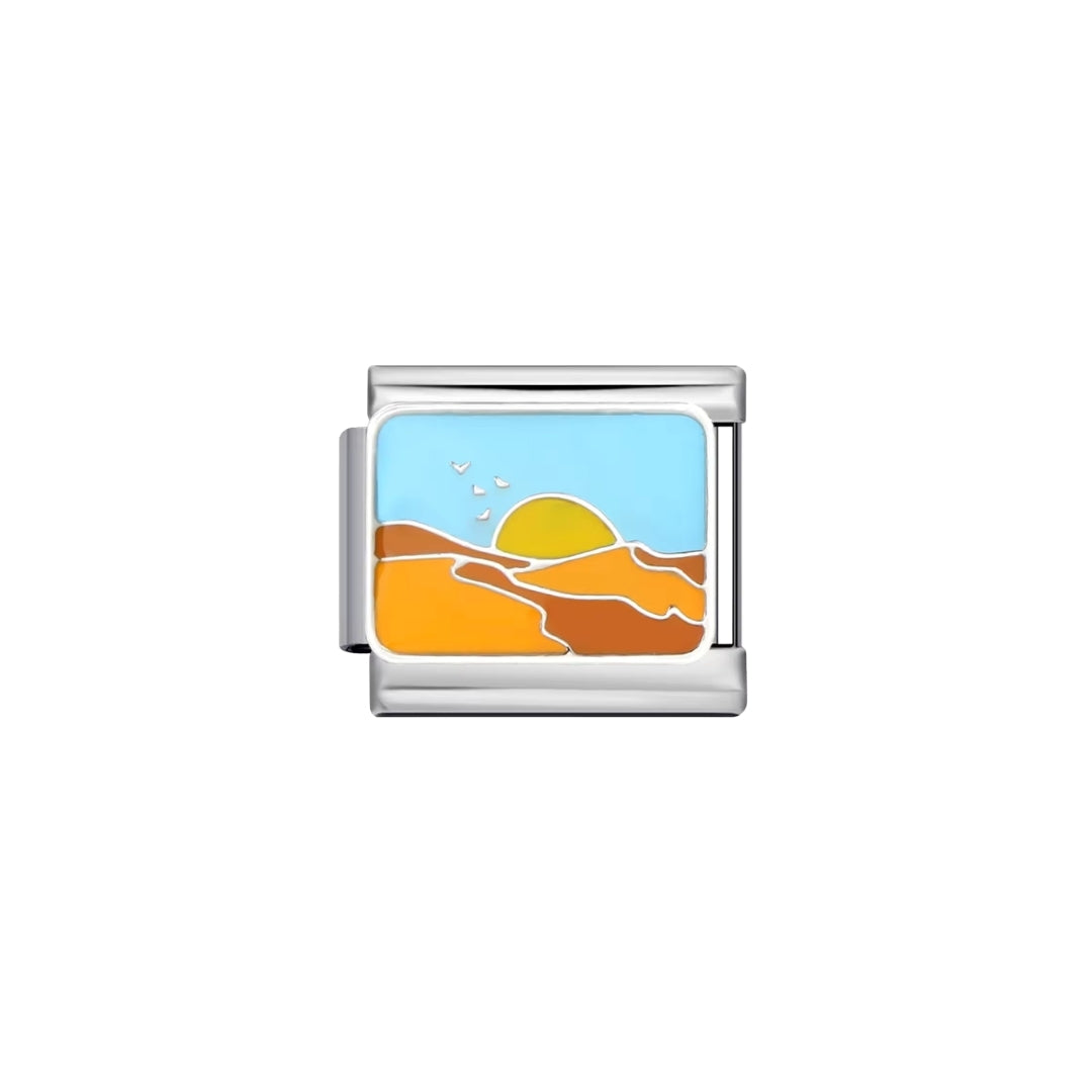 Sunset over the desert