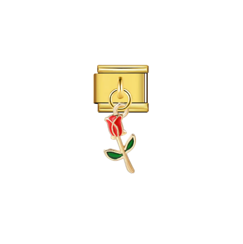 Small Rose Dangle