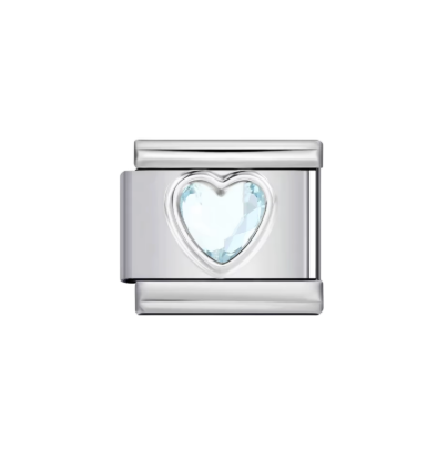 Light Blue Heart Gem