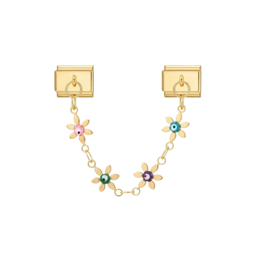 Evil Eye Bloom Chain Dangle