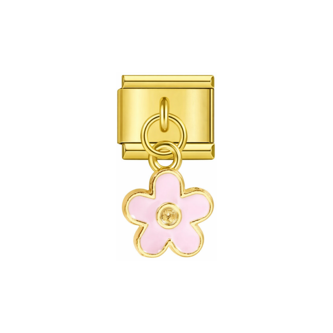 Pink daisy dangle