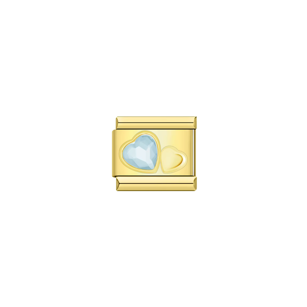 Light Blue Crystal Heart