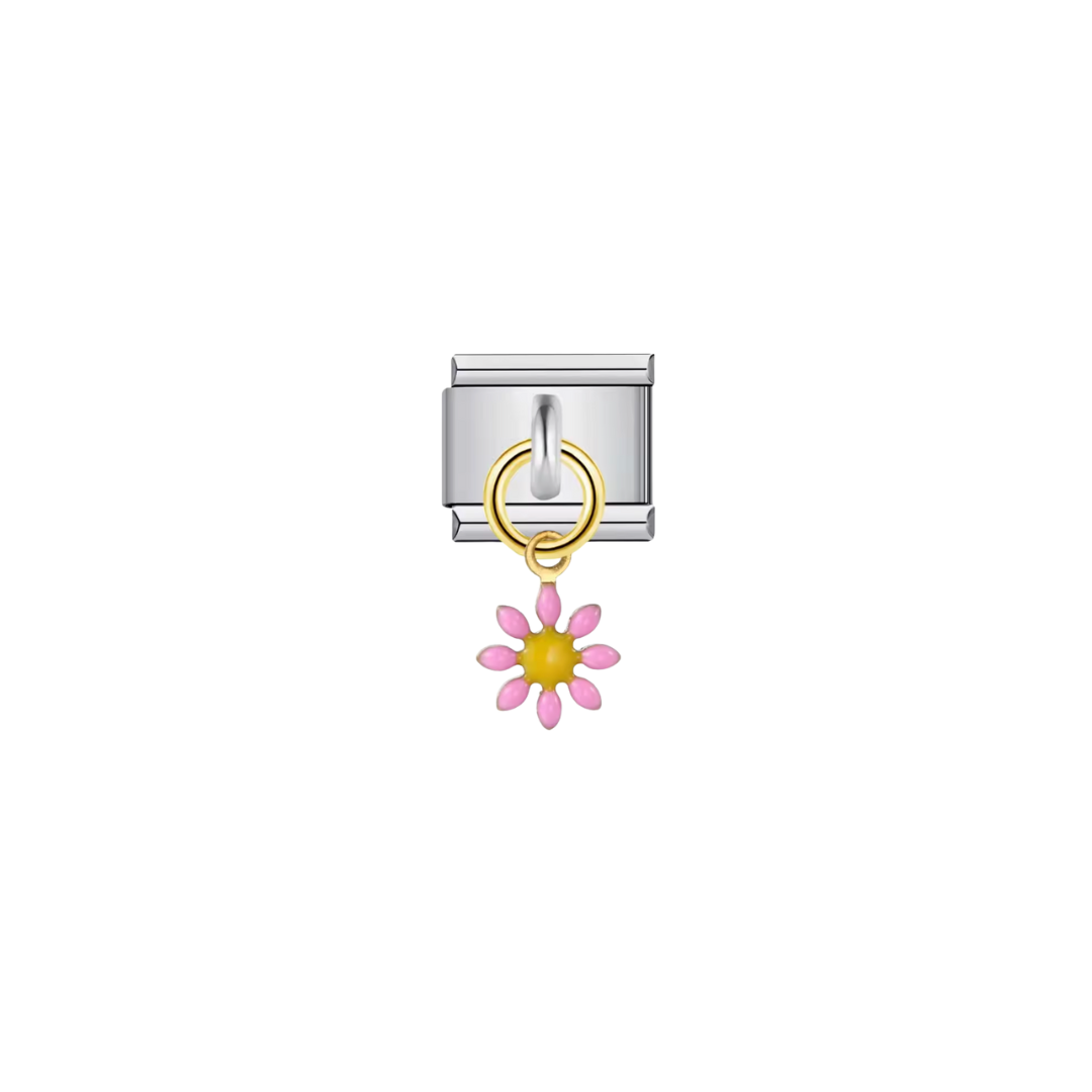 Mini Pink Daisy Dangle