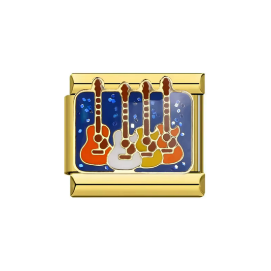 Group of Guitars