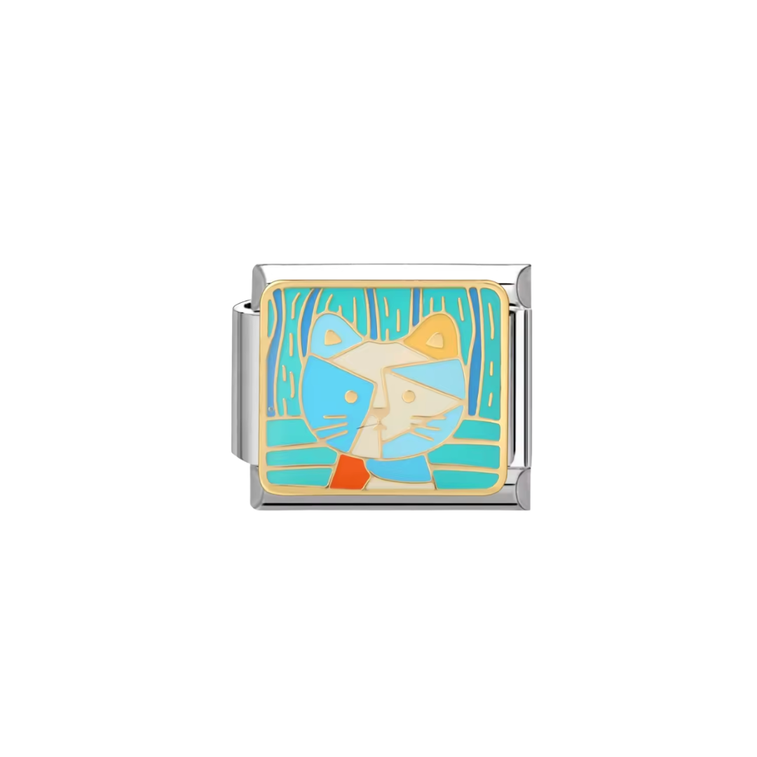 Abstract Cats Tile