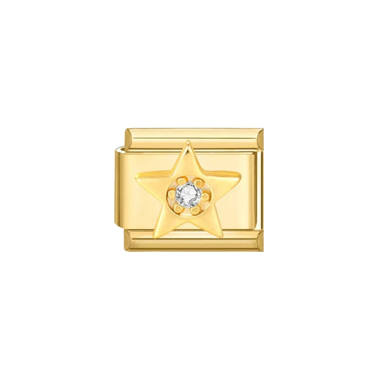 Gold sparkle star