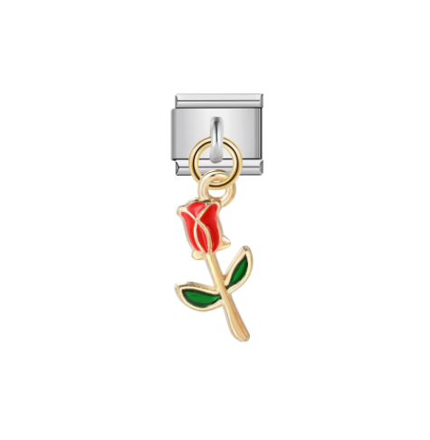 Small Rose Dangle