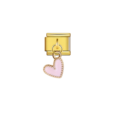 Pink Heart Dangle