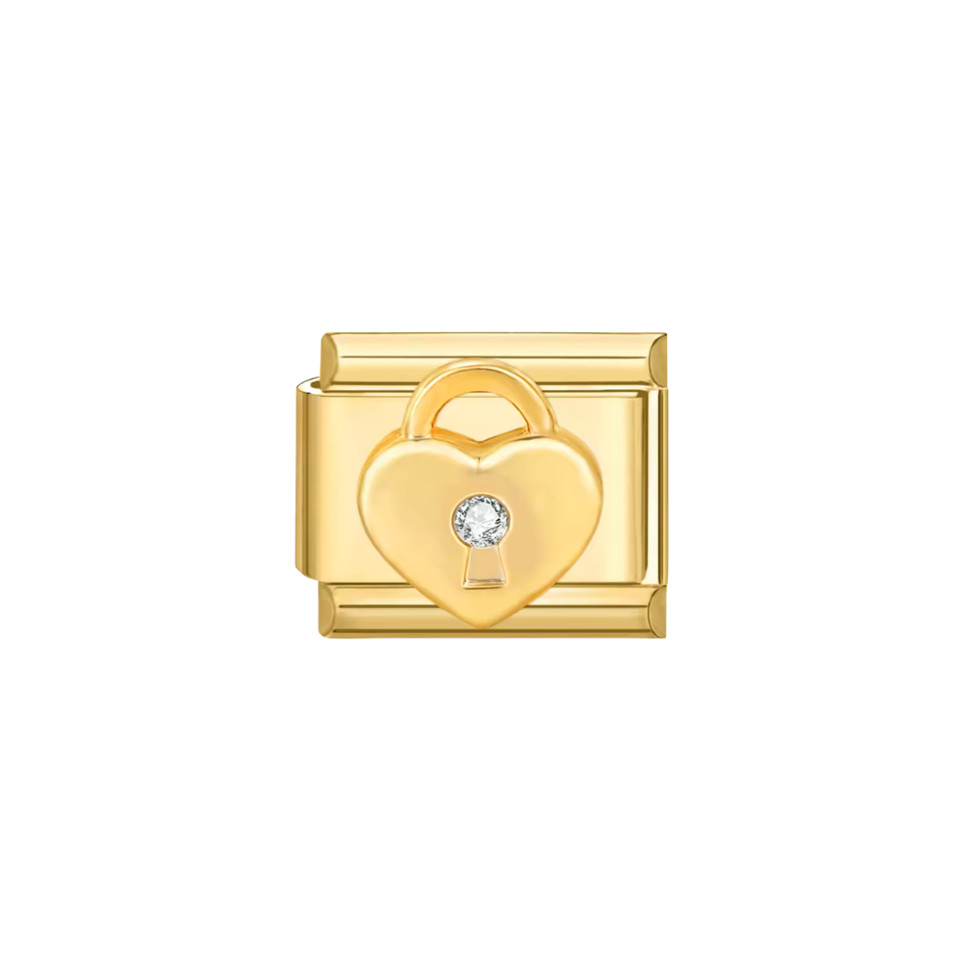 Crystal heart lock