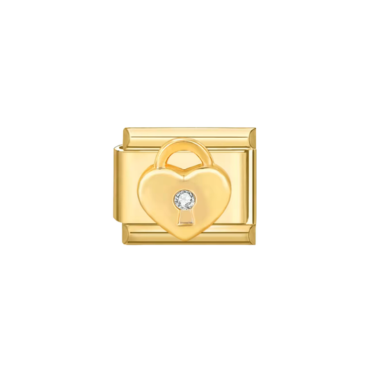 Crystal heart lock