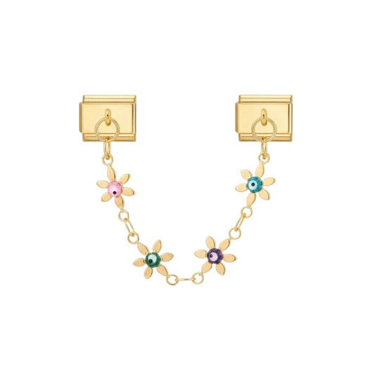 Evil Eye Bloom Chain Dangle