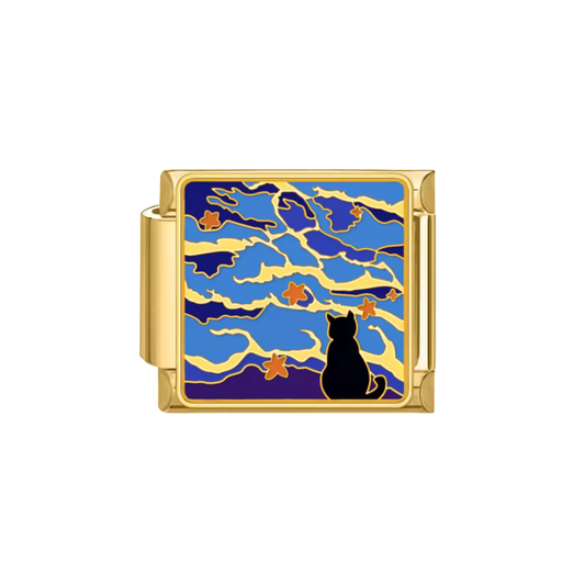 Cat Watching the Waves