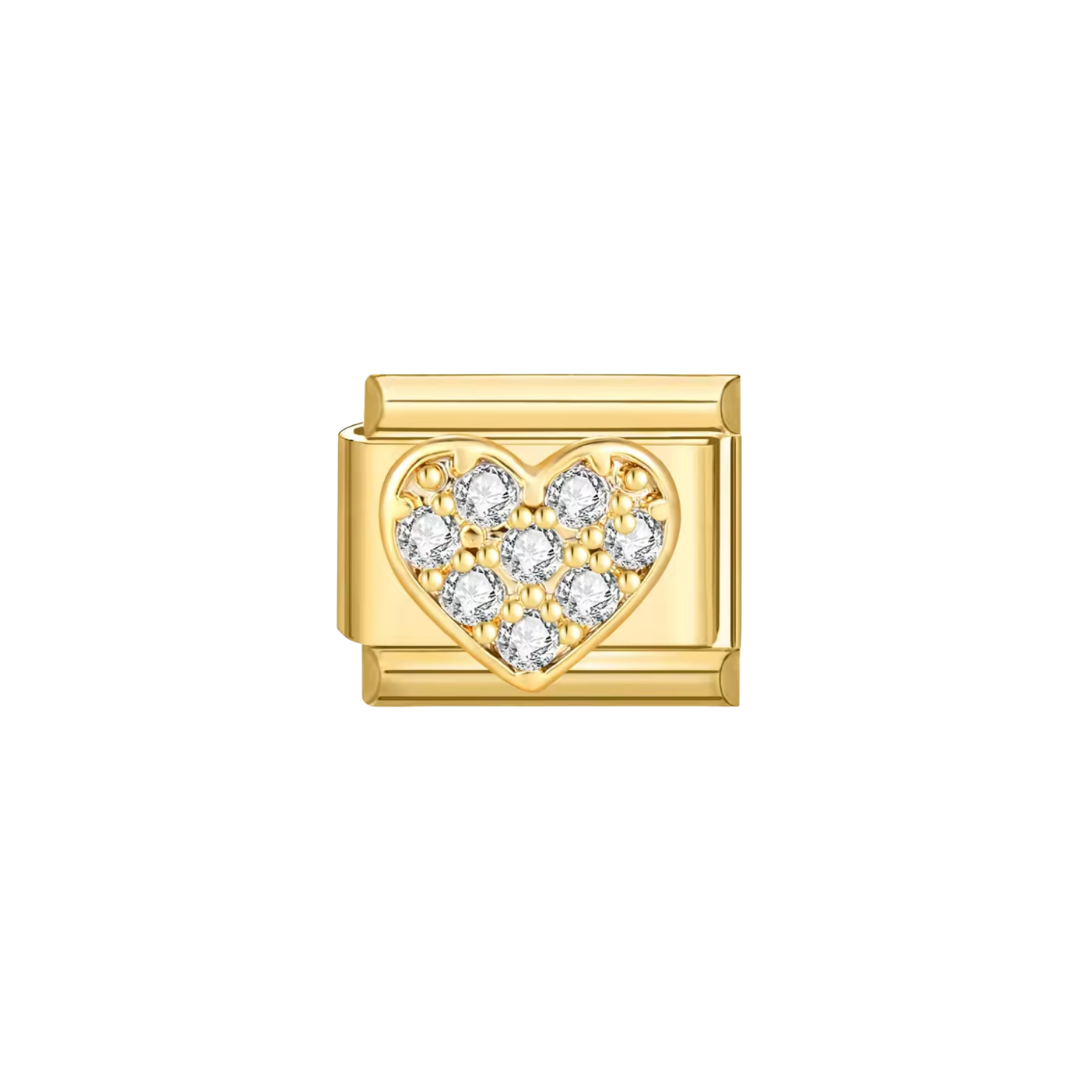 Crystal heart charm