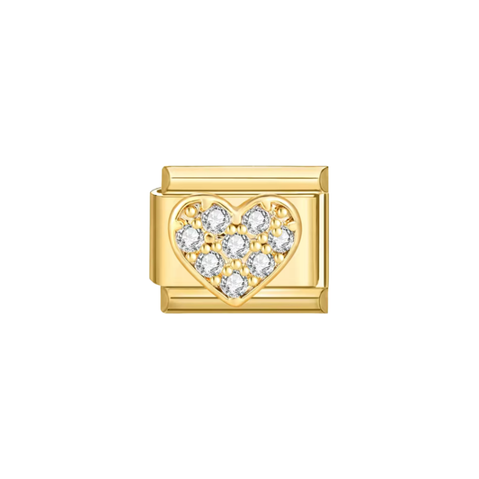Crystal heart charm