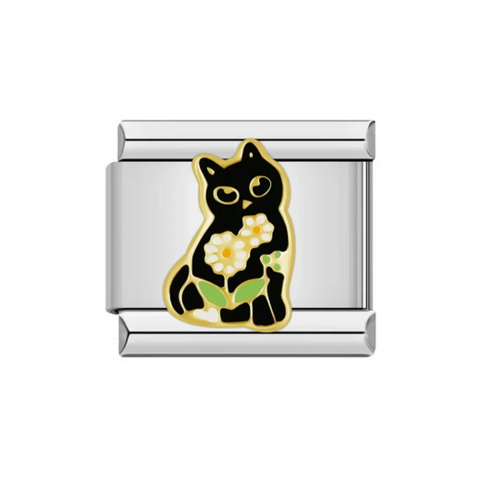 Cat With Flowers