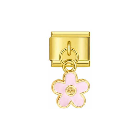 Pink daisy dangle