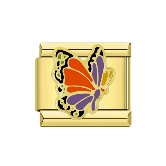Orange and Purple Butterfly