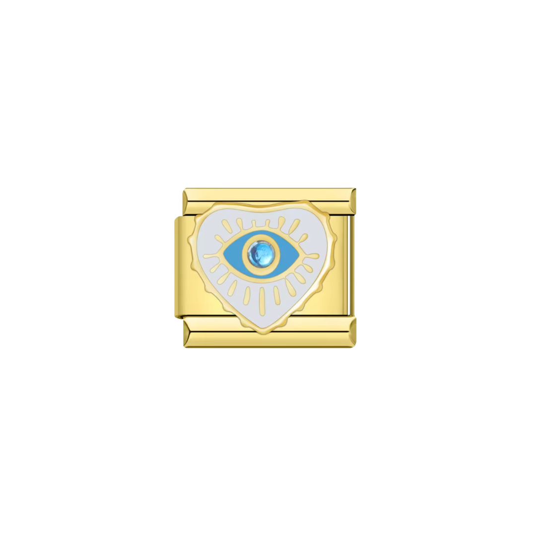 Blue gem evil heart eye