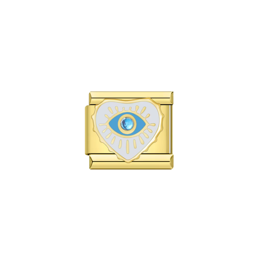 Blue gem evil heart eye