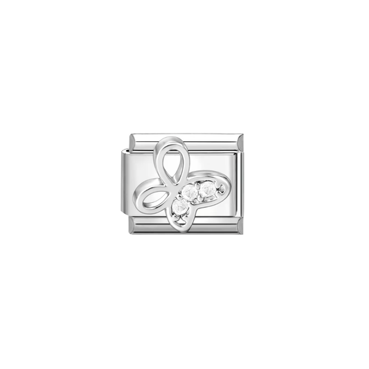 Silver butterfly charm
