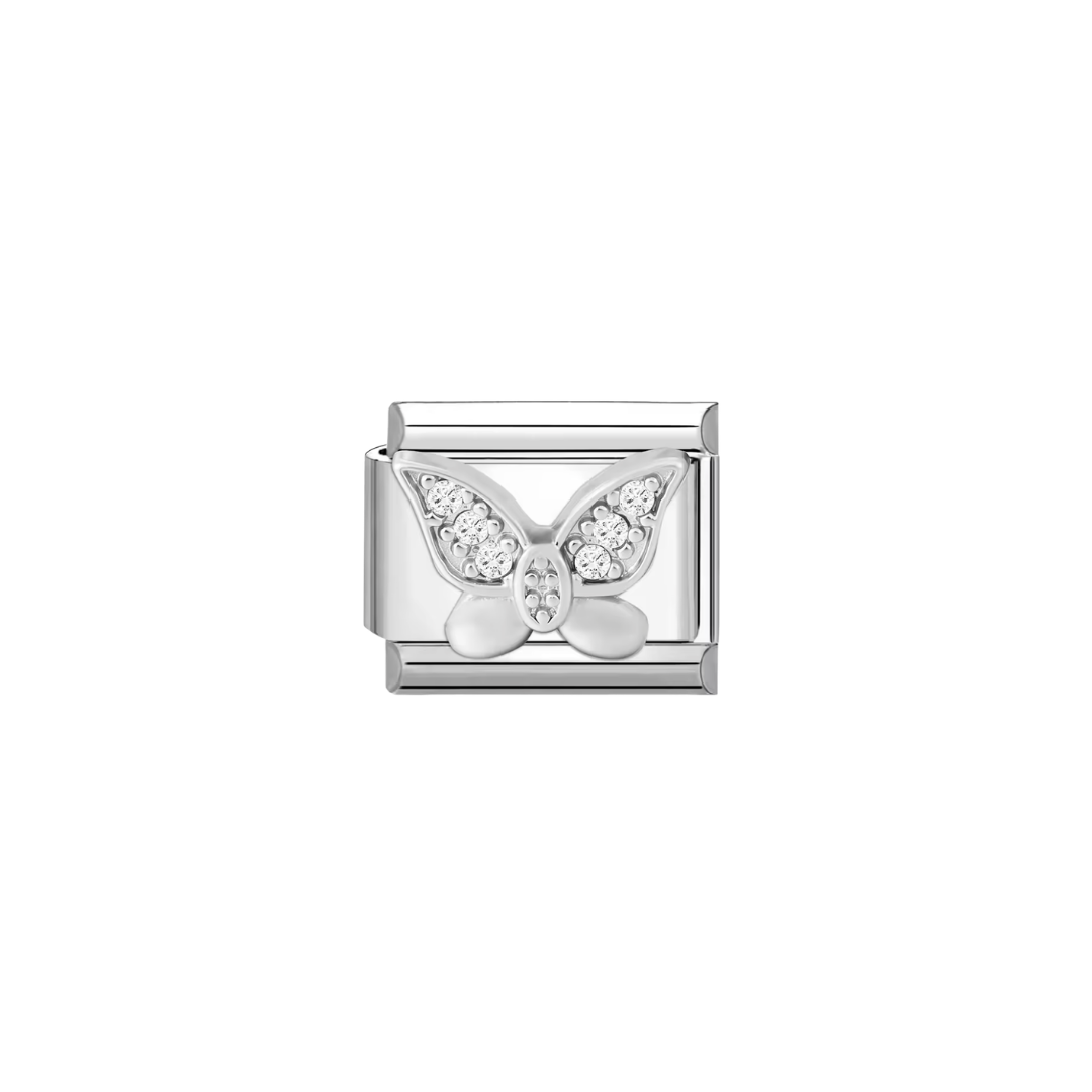 Crystal butterfly charm