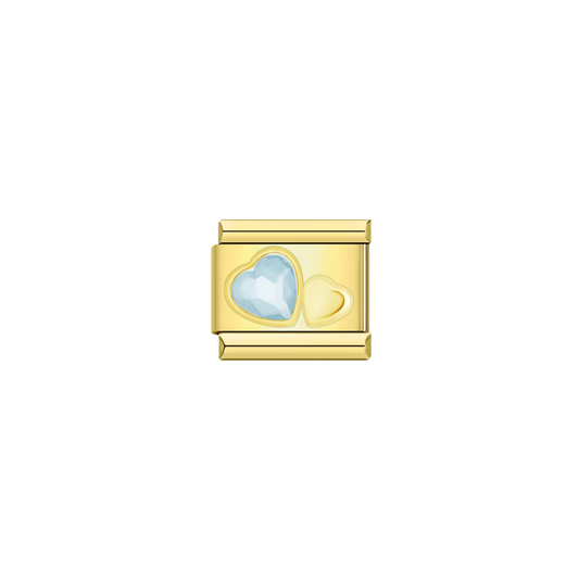 Light Blue Crystal Heart