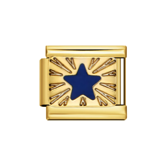 Radiating Blue Star