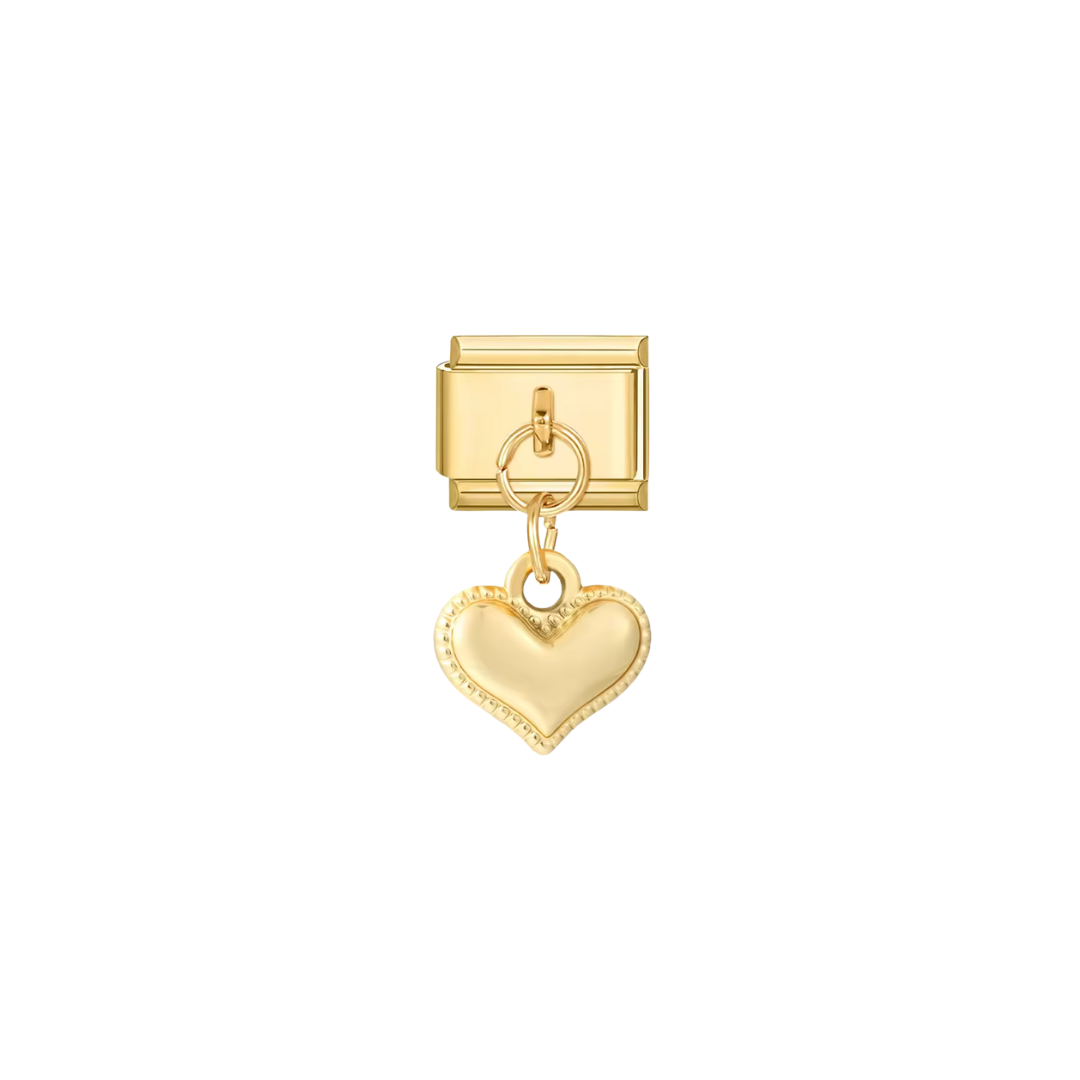 Gold Heart Dangle